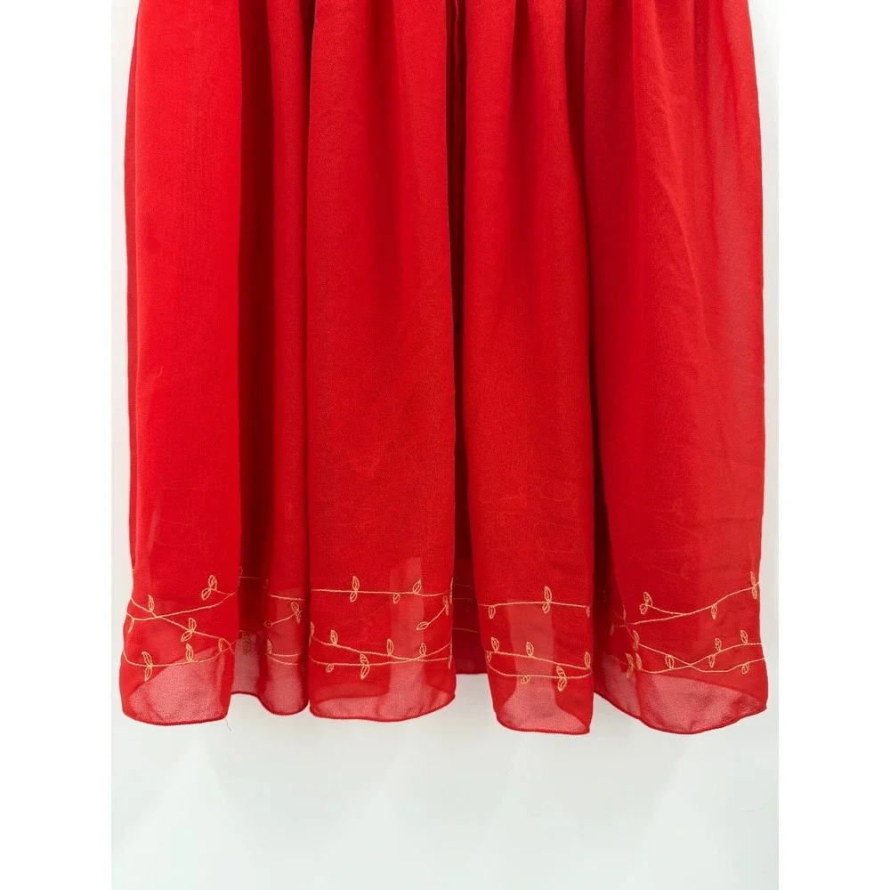 Victorias Secret Womens Babydoll Slip Dress M Red Y2K Coquette Fairycore